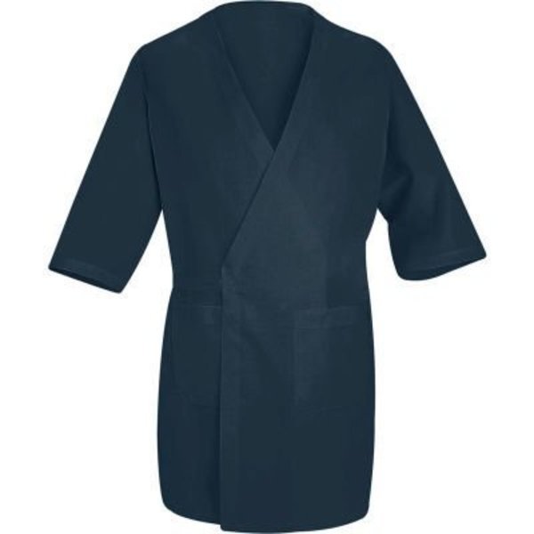 Red Kap¬Æ Collarless Butcher Wrap W/Exterior Pockets, Navy, Polyester/Combed Cotton, S, Vf Imagewear, Mfr#: WP10NVRGS